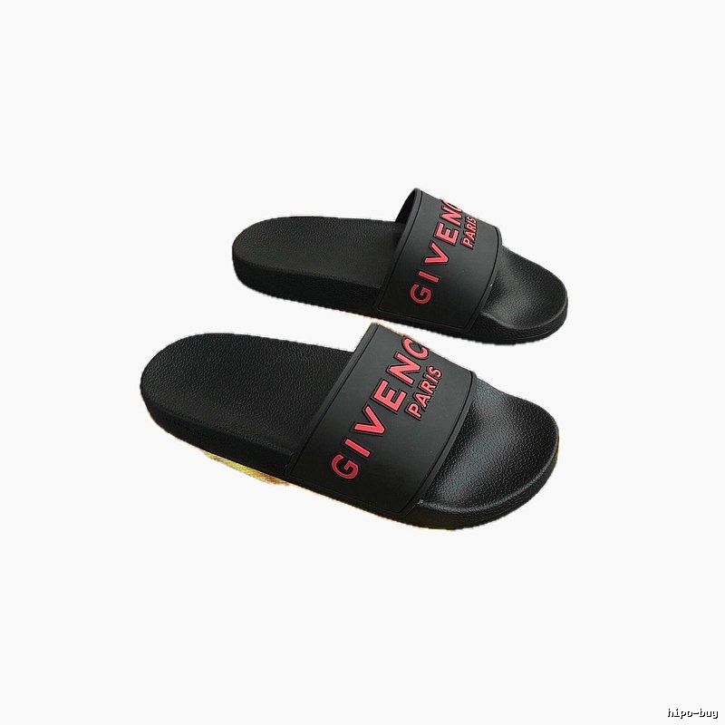 Givenchy Letter Print Trendy Style Black Slides