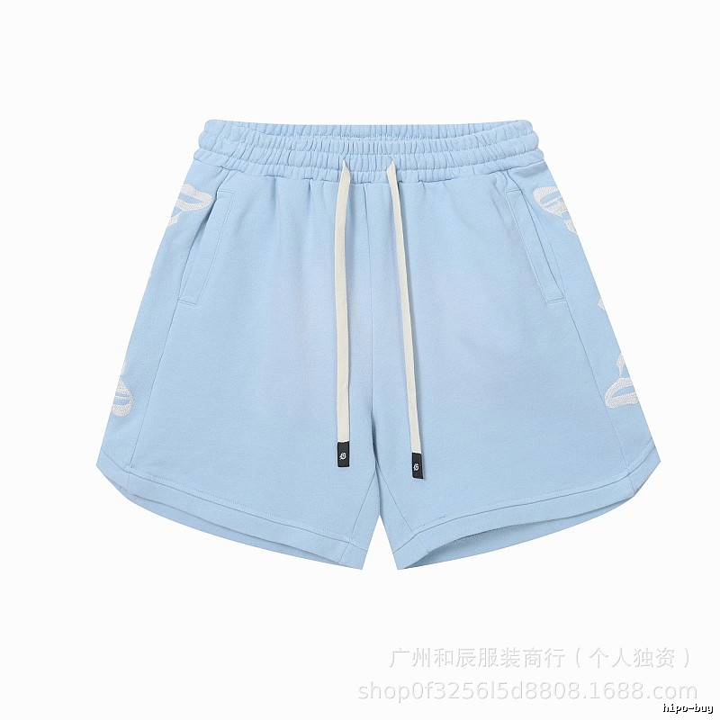 Godspeed Jacquard Street Style Light Blue Shorts
