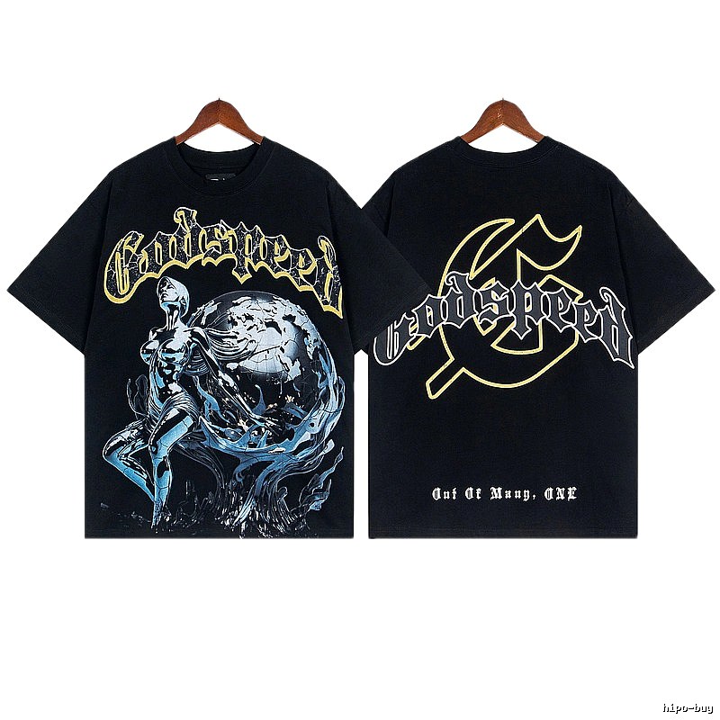 Godspeed Mecha Girl Gothic Style Black T-shirt