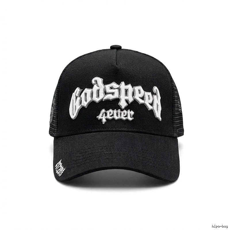Godspeed retro-style black cap