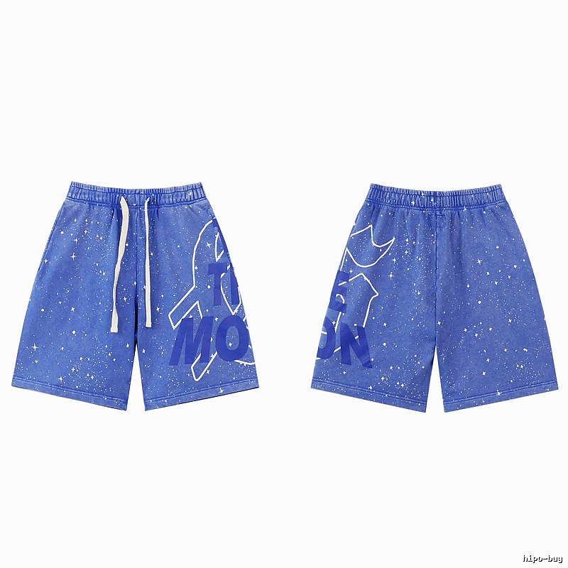 Godspeed Starry Sky Street Style Blue Shorts