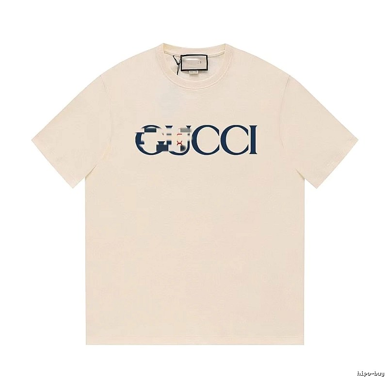 Gucci Classic Printed Casual Style Off-white Short Sleeve T-Shirt