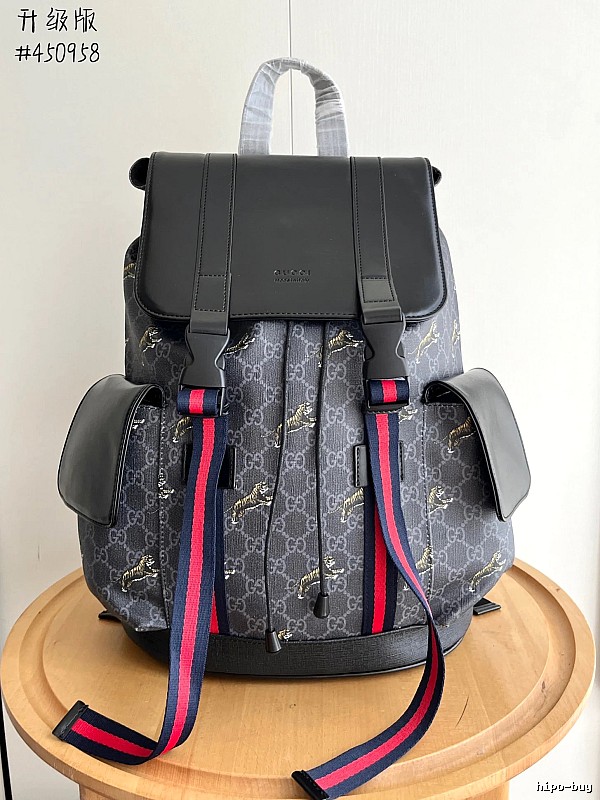 Gucci GG backpack Gray Monogram Flap