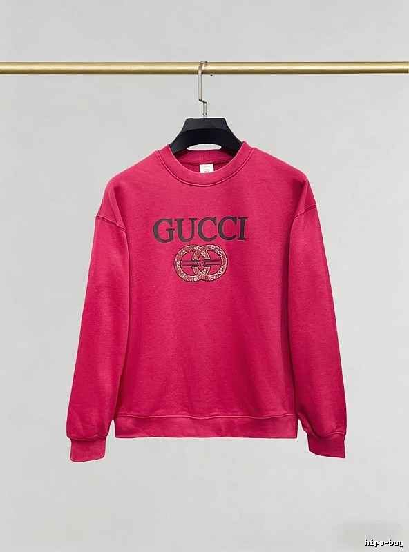 Gucci Pink Crewneck Sweatshirt with Gucci Sweatshirt for Photo Ready