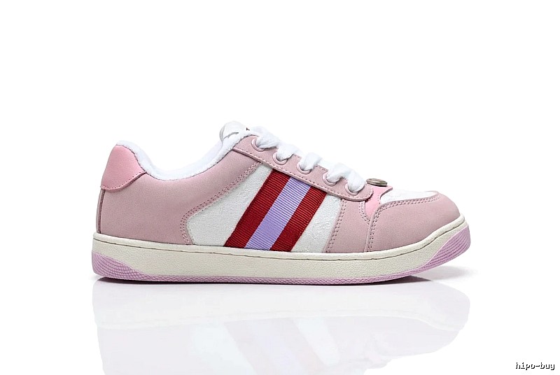 Gucci pink retro-style sports shoes
