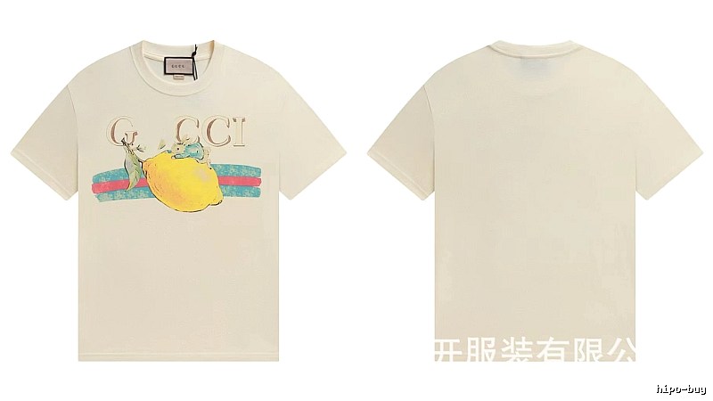 Gucci Vintage-style Off-white Lemon Print T-Shirt