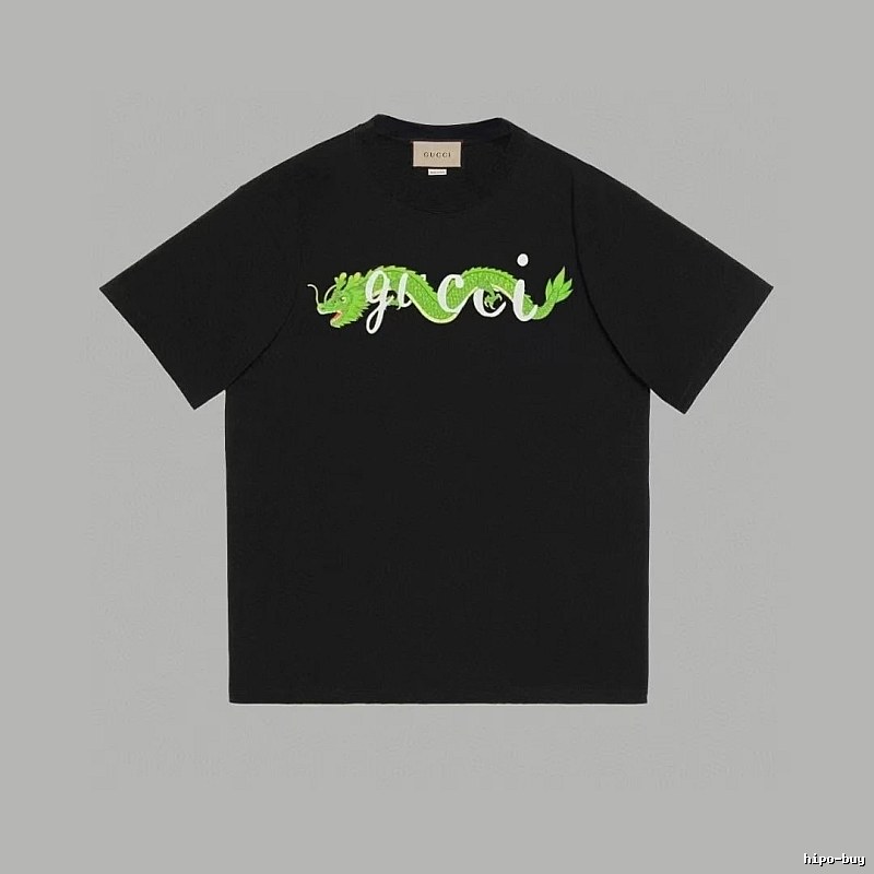 Gucci Year of the Dragon Collection Trendy Black Short-sleeve T-shirt