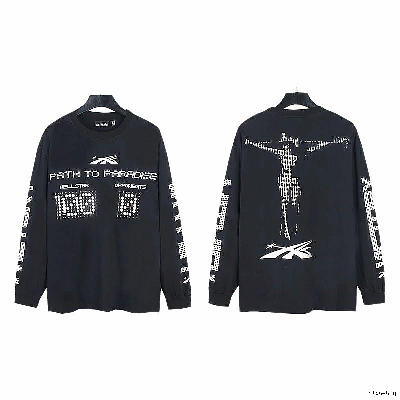 Hellstar Dark Style Printed Black Long-sleeve
