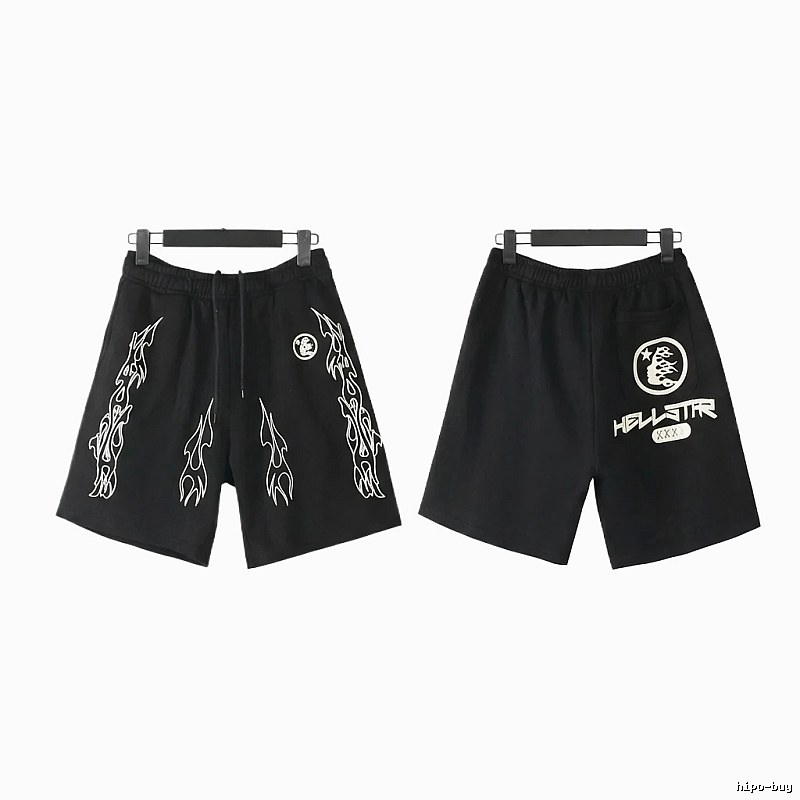 Hellstar dark style printed shorts