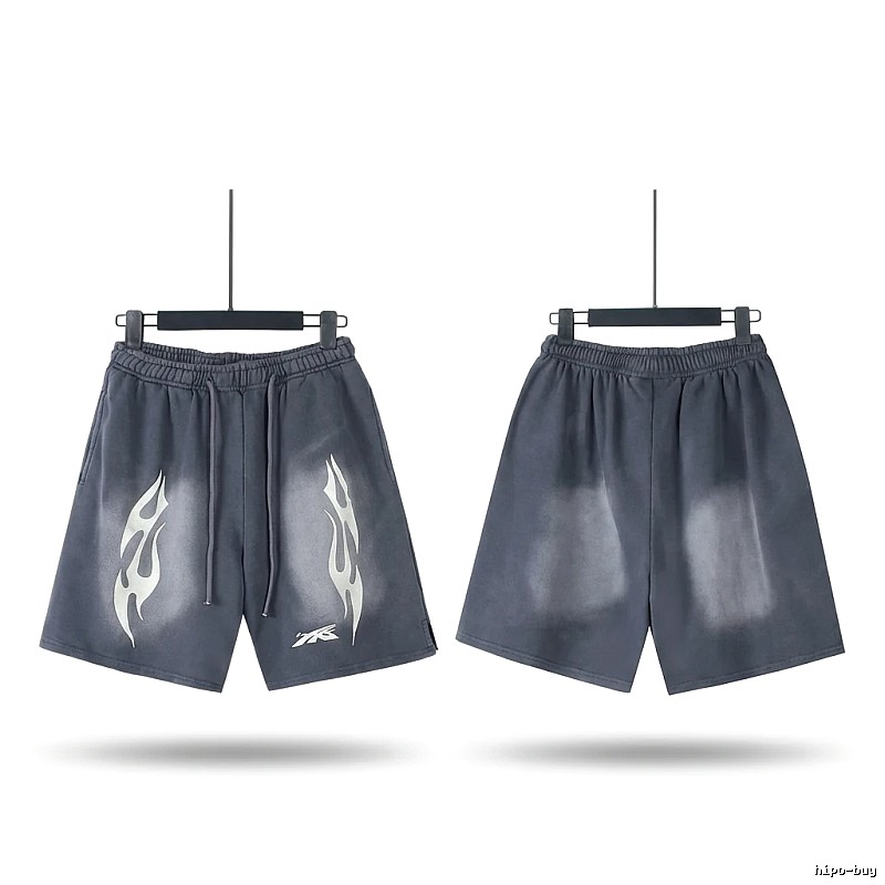 Hellstar Flame Dark Style Shorts