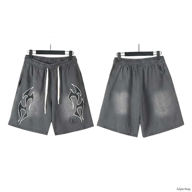 Hellstar Flame Wind Grey Shorts