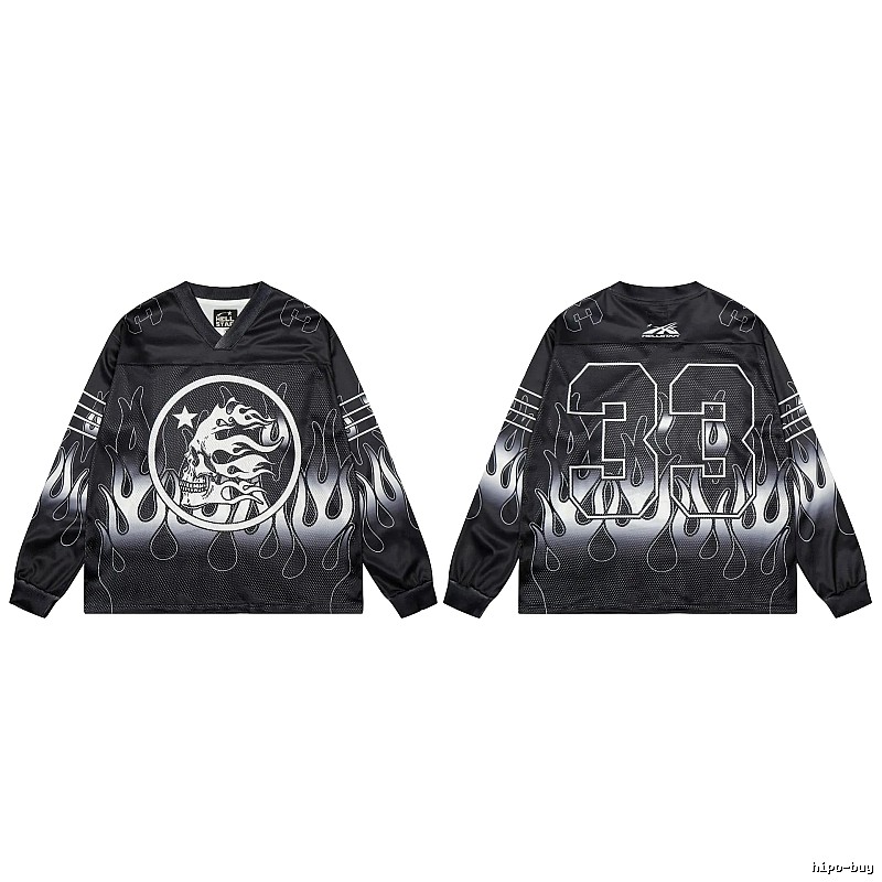 Hellstar Skull Flame High Street Black Jersey