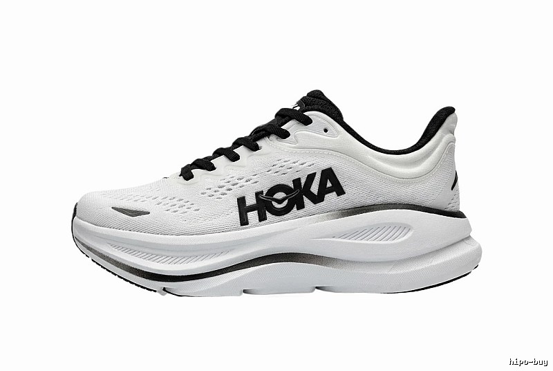 HOKA trendy brand black and white sports shoes