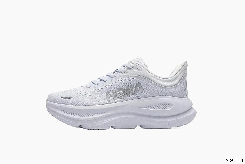 HOKA trendy brand white sports shoes