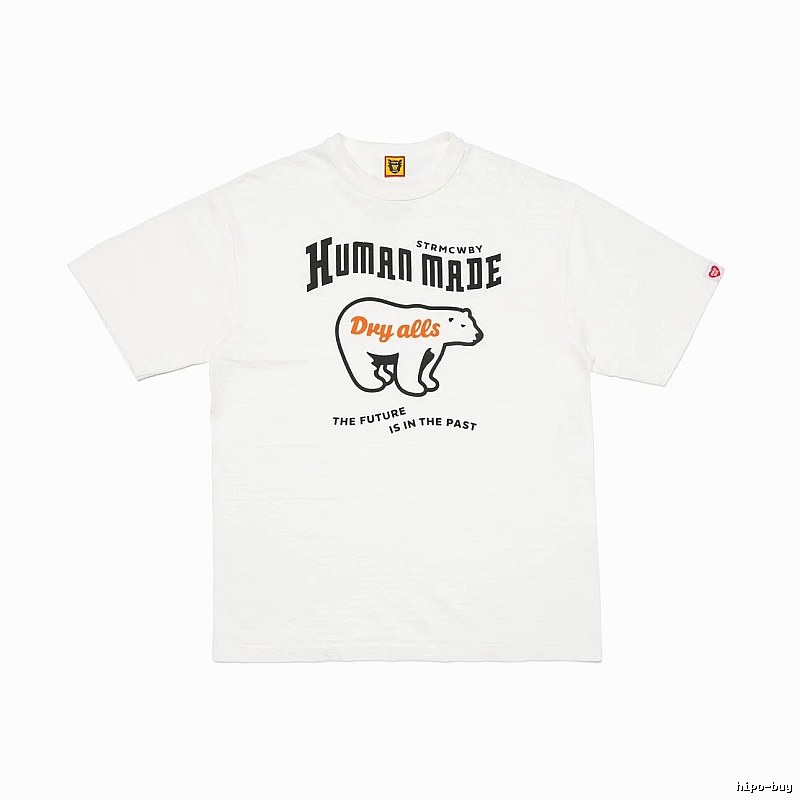 HUMAN MADE Polar Bear Print Vintage White T-Shirt
