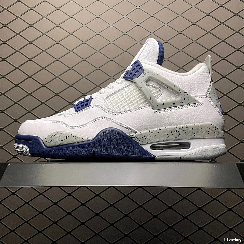 Jordan White, Lilac and Blue Basketball High-Tops Highlighting Contrast Midsole