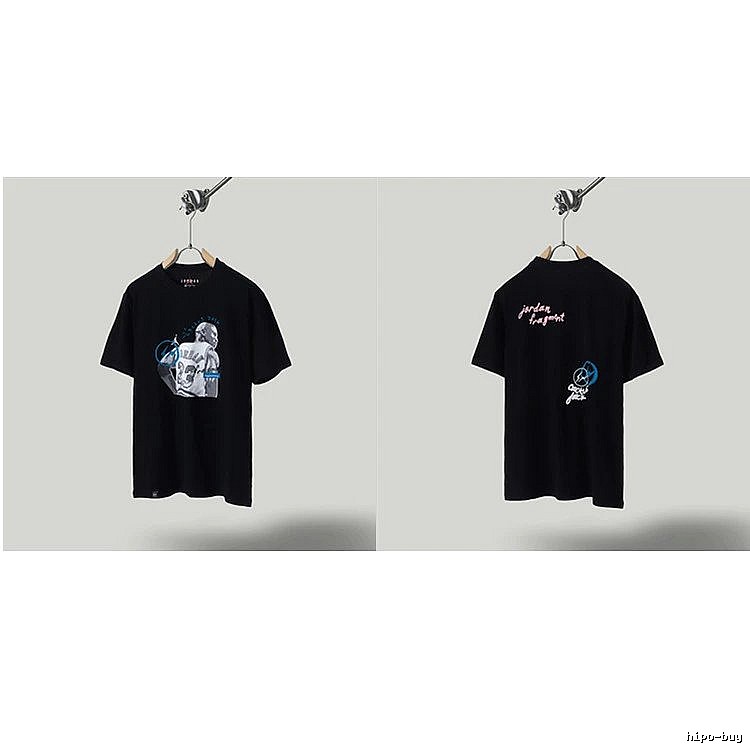 Jordan x TS Co-branded Street Style Black T-shirt