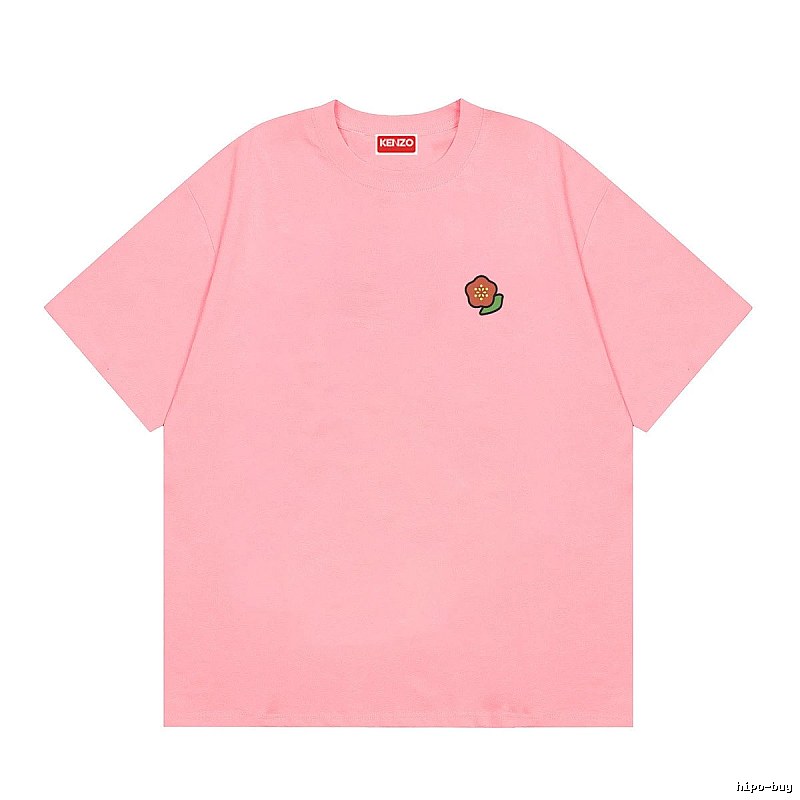 KENZO Begonia Collection Casual Style Pink T-Shirt
