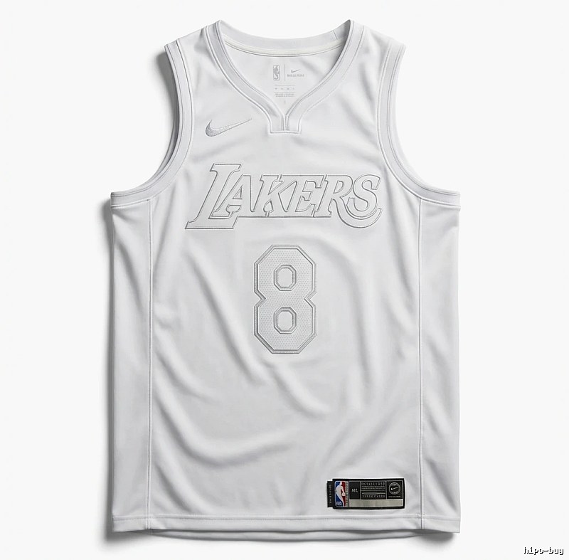 Kobe Lakers retro-style white tank top