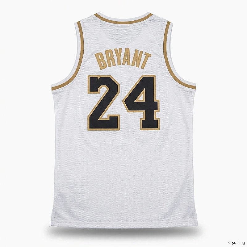 Kobe No. 24 retro-style white jersey