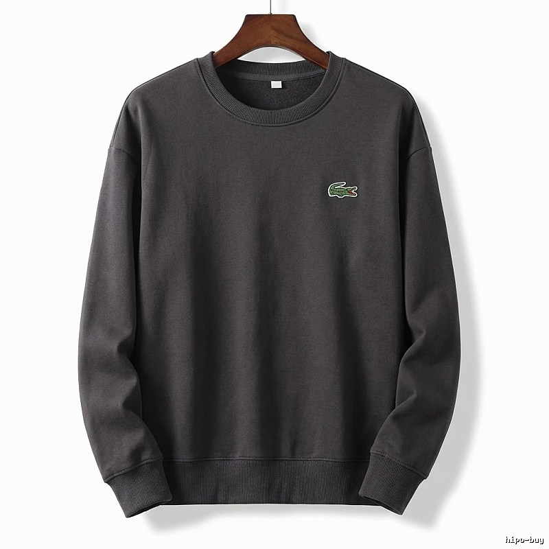Lacoste basic simple style black sweatshirt