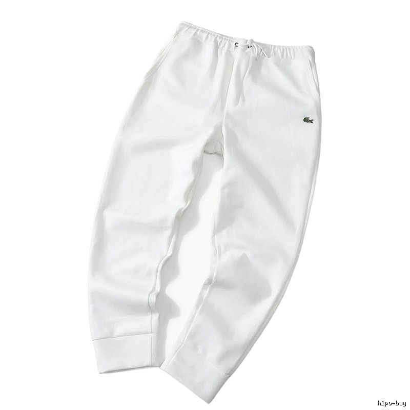 Lacoste casual style white sweatpants