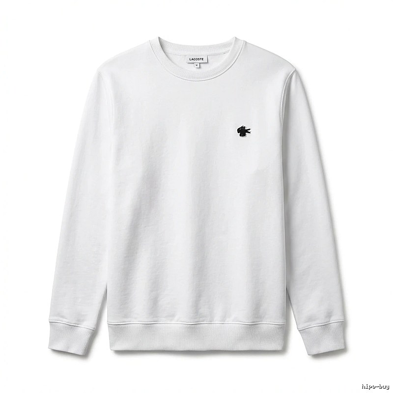 Lacoste simple style white sweatshirt