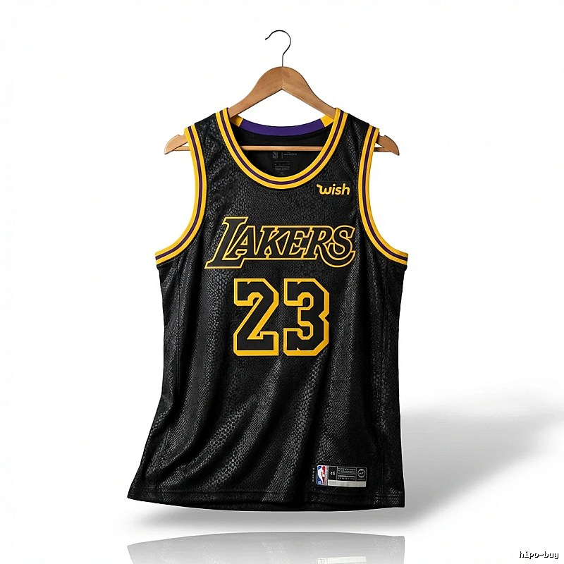 LBJ Lakers retro black jersey