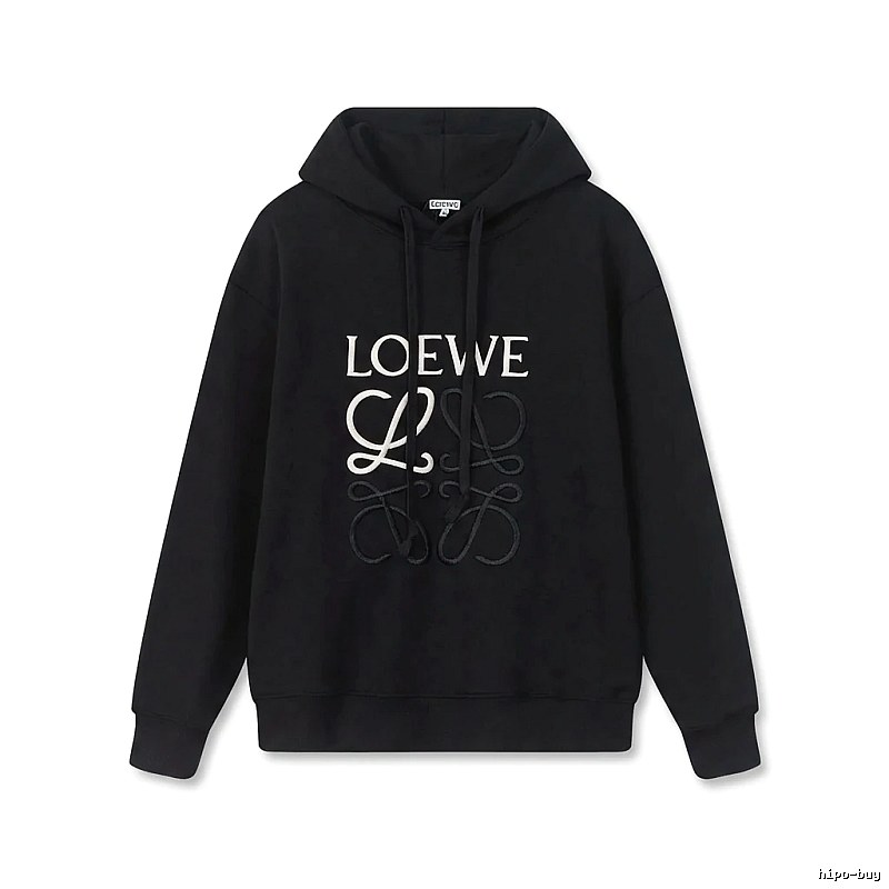 LOEWE letter embroidery style hoodie