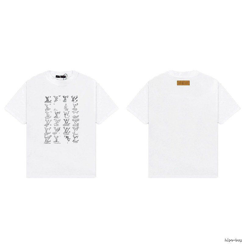 Louis Vuitton Graffiti Trend Style White T-Shirt