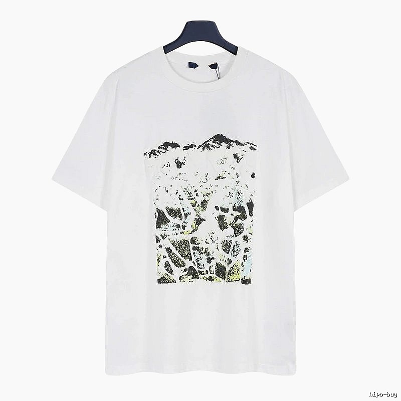 Louis Vuitton Monogram Landscape Casual Style White T-Shirt