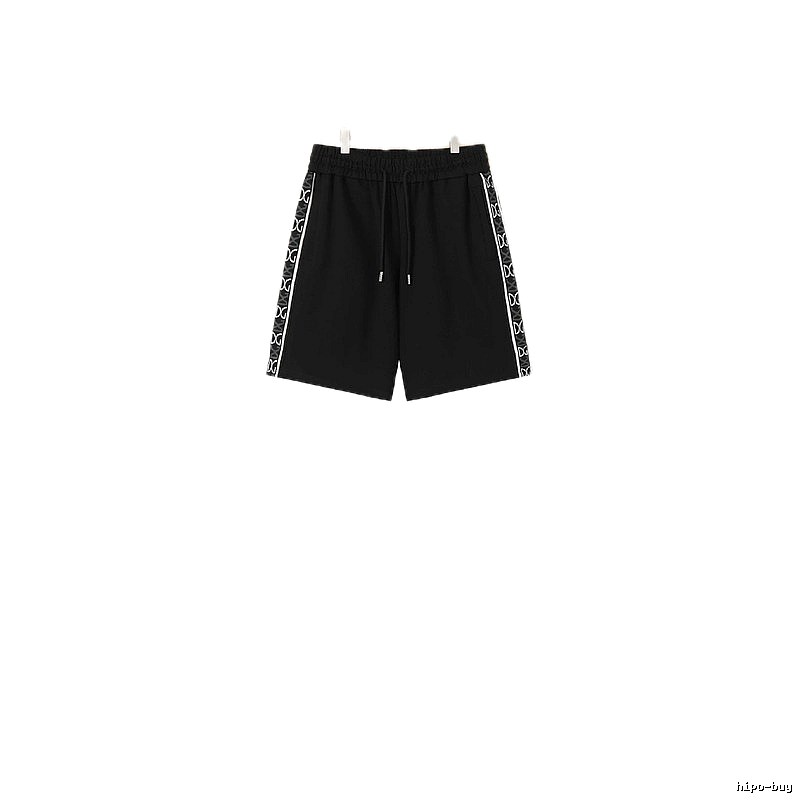 Louis Vuitton Side-Printed Casual Black Shorts