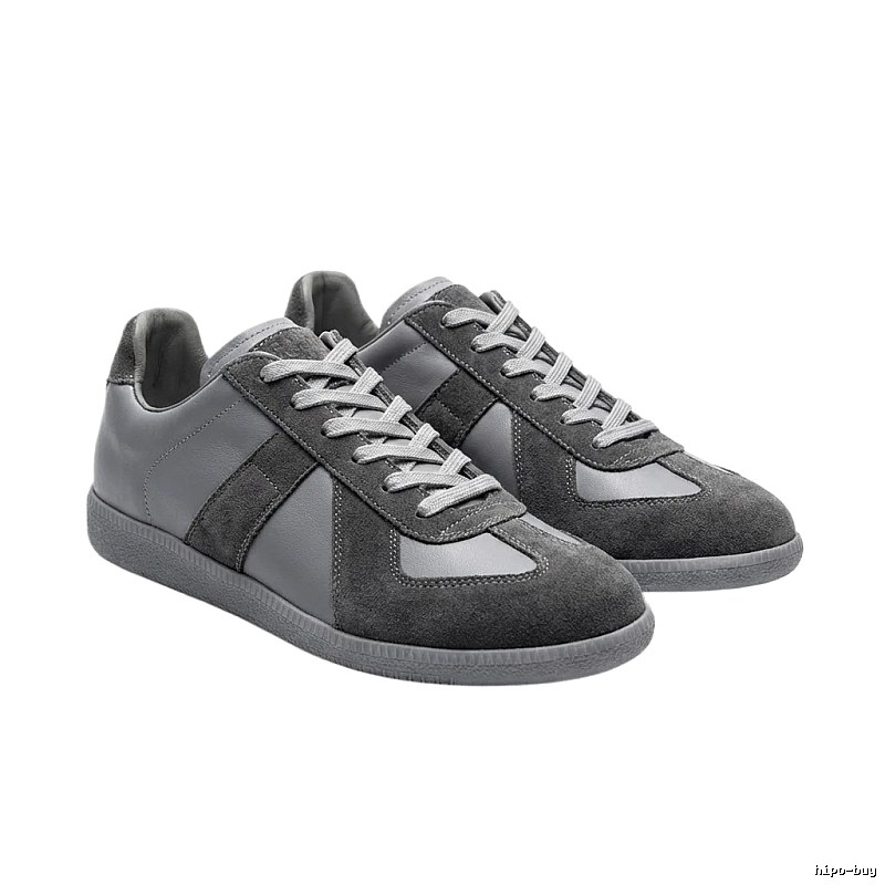 Maison Margiela German military gray sneakers.