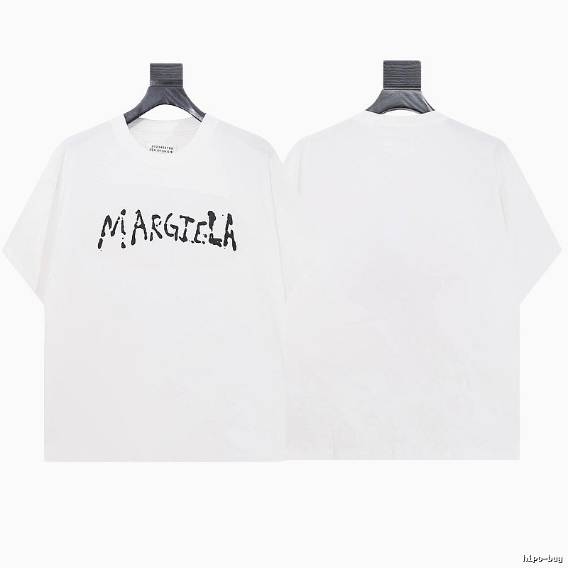 Maison Margiela Graffiti Street Style White T-shirt