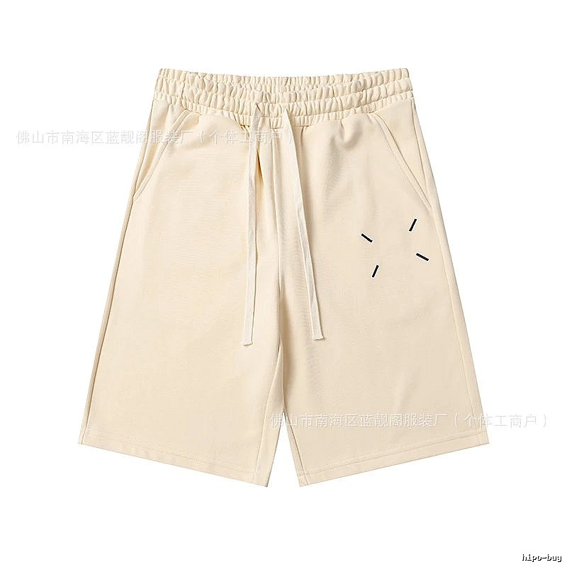 Maison Margiela minimalist style beige shorts