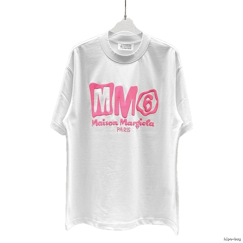 Maison Margiela MM6 Streetwear Brand White Short-sleeve T-shirt