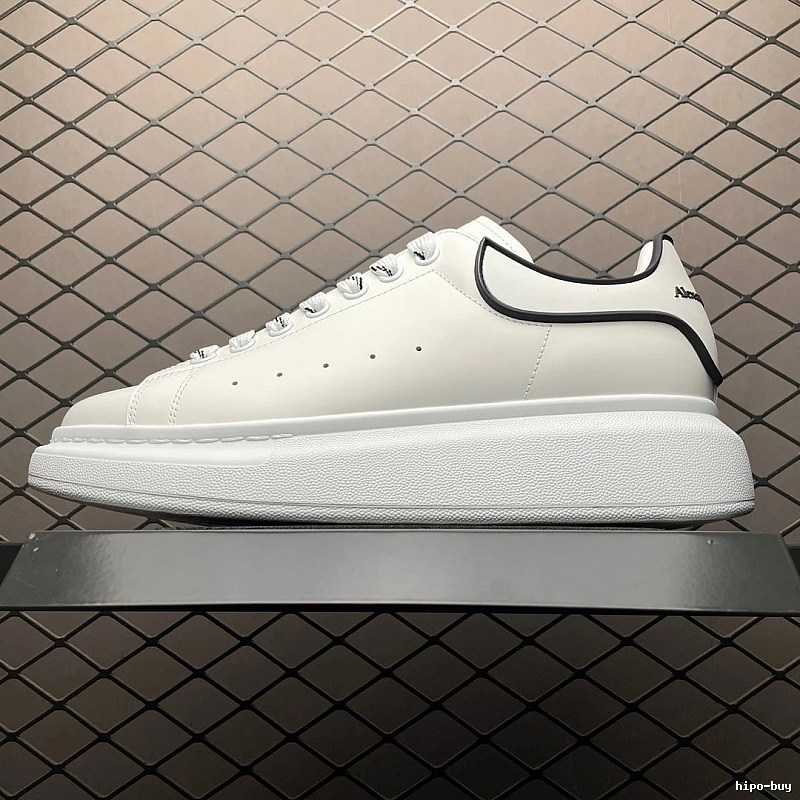 McQueen Oversized Sneakers in White and Black, Finished with Statement Proportions