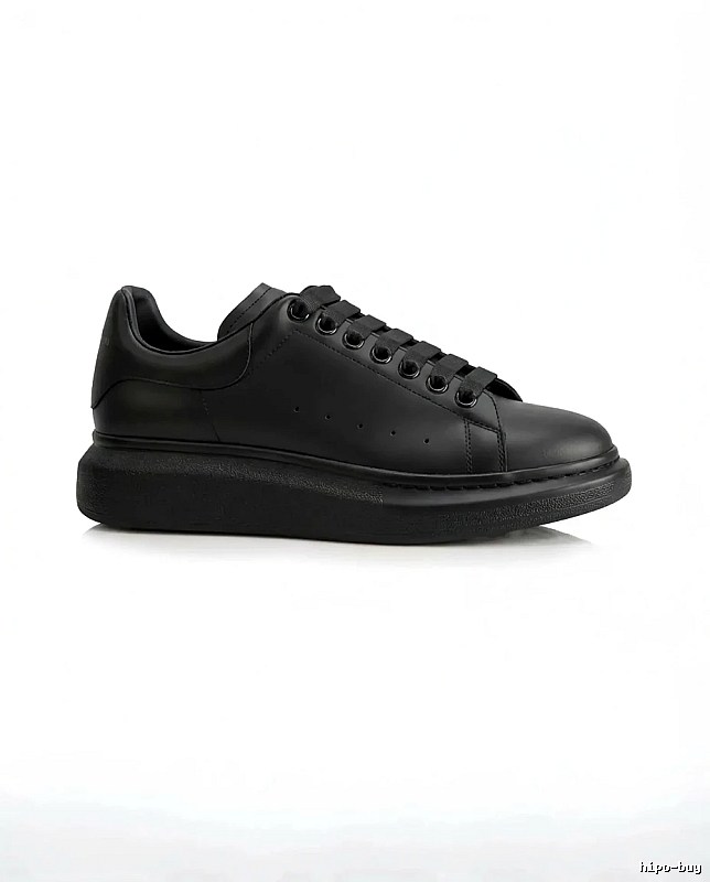 McQueen Thick-soled Casual Style Black Shoes