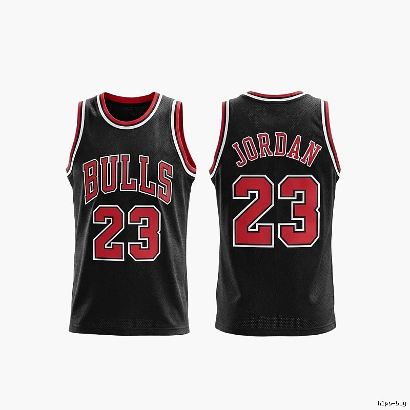 Michael Jordan retro black and red jersey