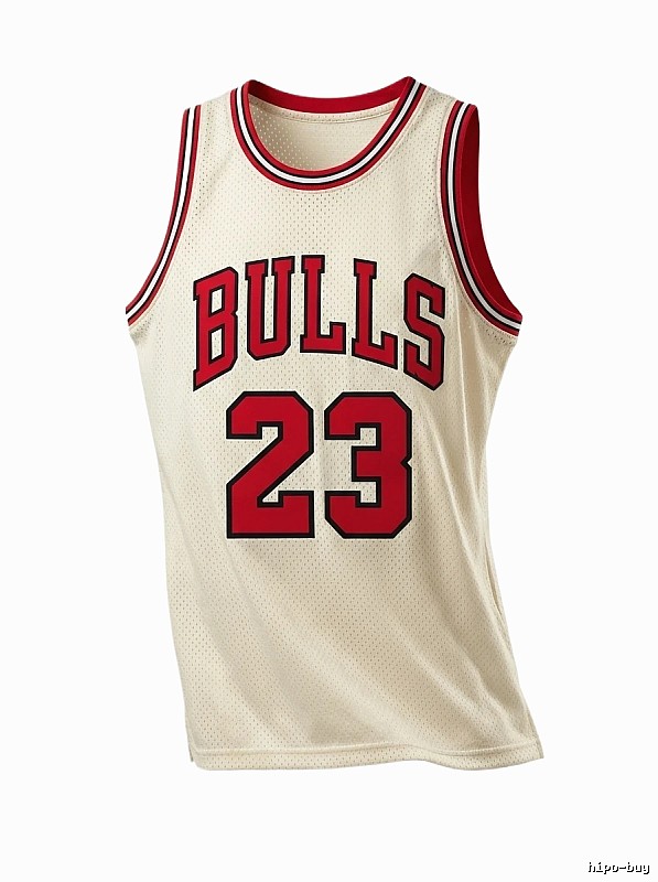 Michael Jordan retro-style off-white jersey