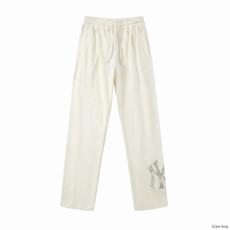 MLB casual style white long trousers