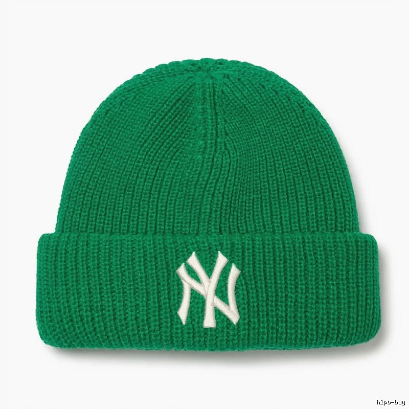 MLB knitted trendy brand green hat