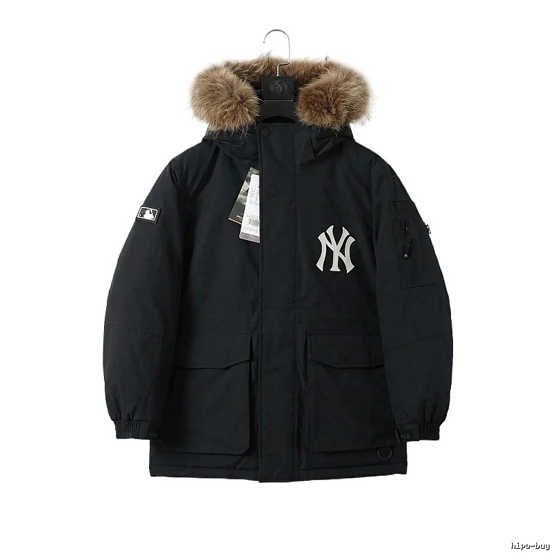 MLB workwear style black down jacket