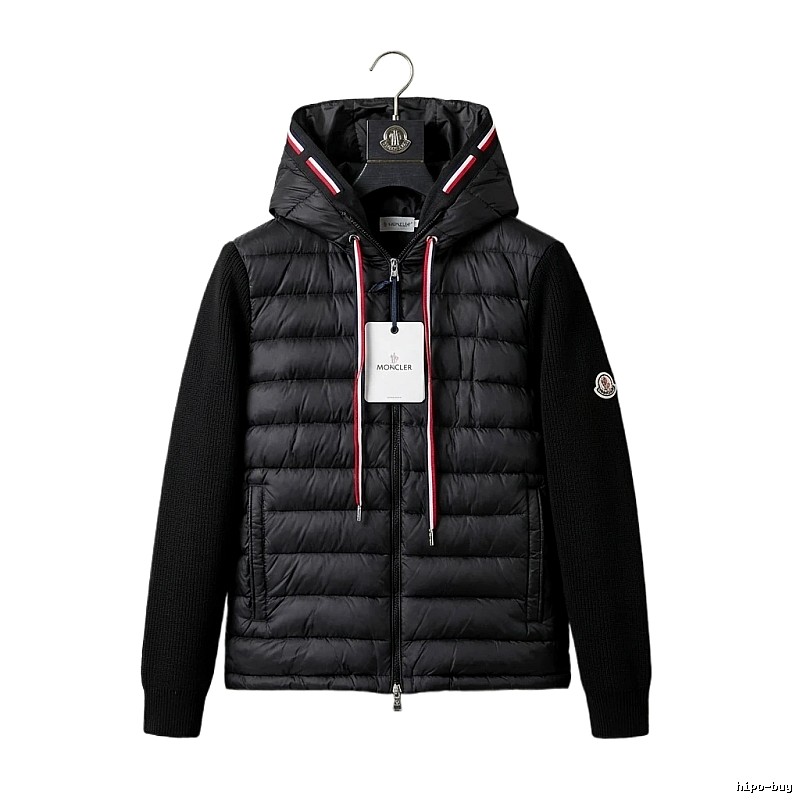 Moncler Hooded Trendy Black Down Jacket