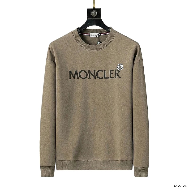 Moncler simple style khaki sweatshirt