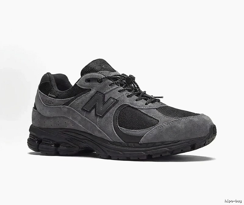 New Balance 2002R Retro Style Grey and Black Shoes