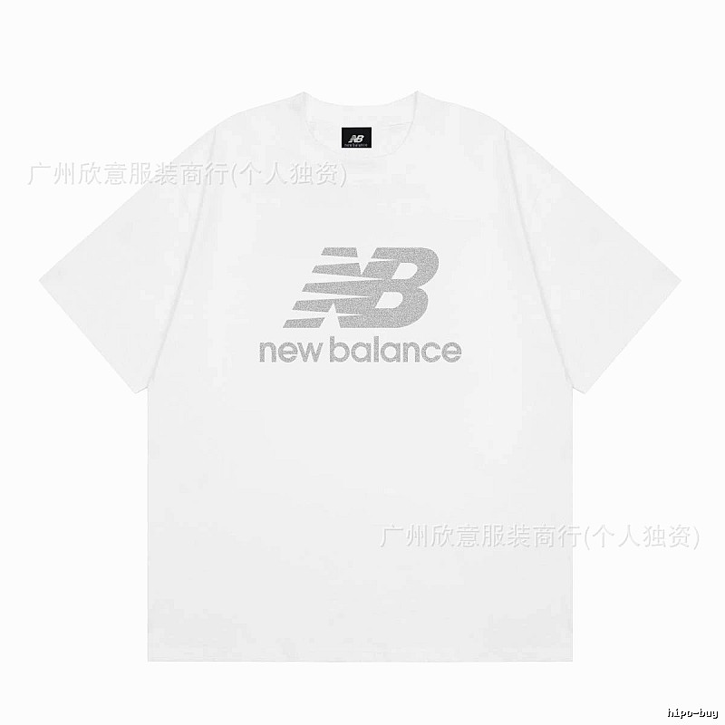 New Balance Classic Casual Style White Short-sleeve T-shirt
