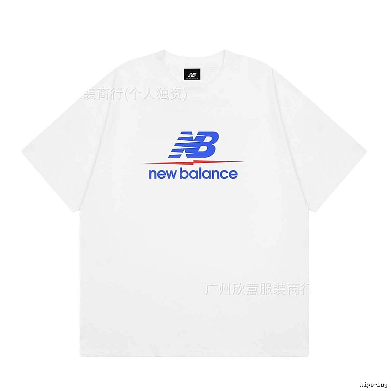 New Balance Printed Casual Style White T-shirt
