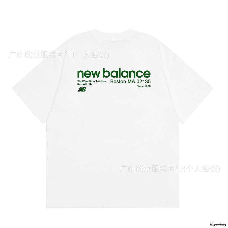 New Balance Vintage Casual Printed White T-Shirt