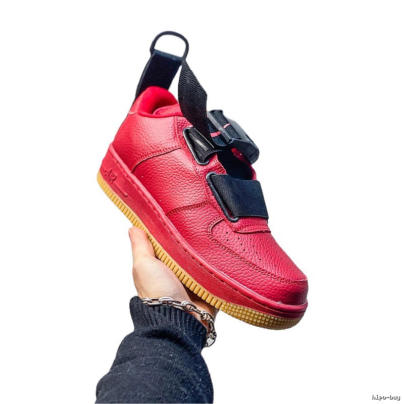 Nike Air Force 1 red trendy sneakers